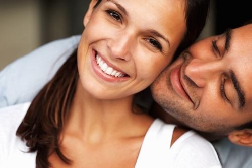 Man looking at woman smiling, lindenhurst ny
