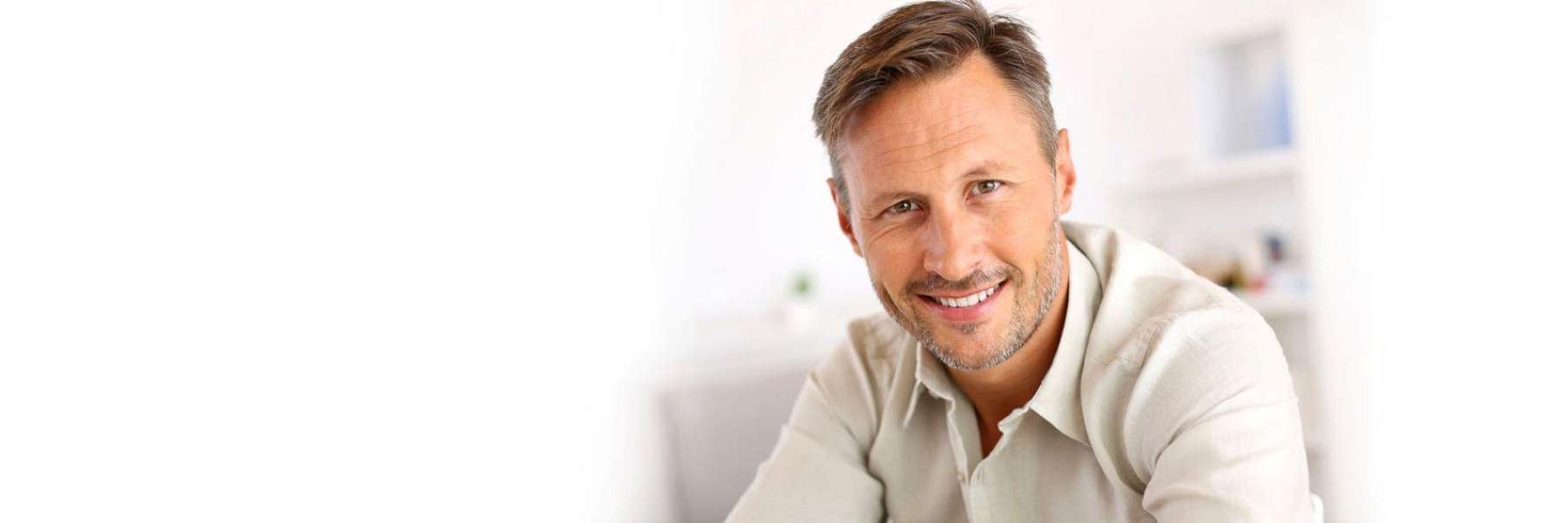 Man smiling after general dentistry care, Lindenhurst NY