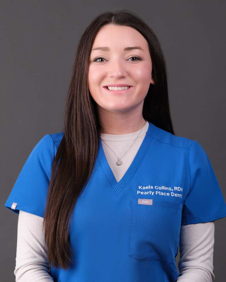 Kaela, a registered dental hygienst smiling at Pearly Place Dental, Lindenhurst NY
